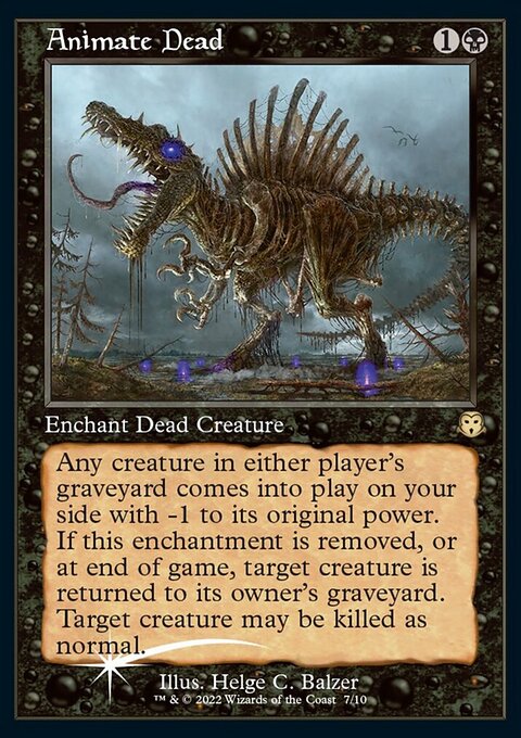 Animate Dead, Judge Gift Cards 2022 #7, Magic: The Gathering card