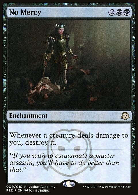 No Mercy, Judge Gift Cards 2022 #9, Magic: The Gathering card