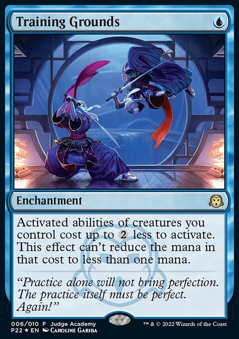 Training Grounds, Judge Gift Cards 2022 #6, Magic: The Gathering card