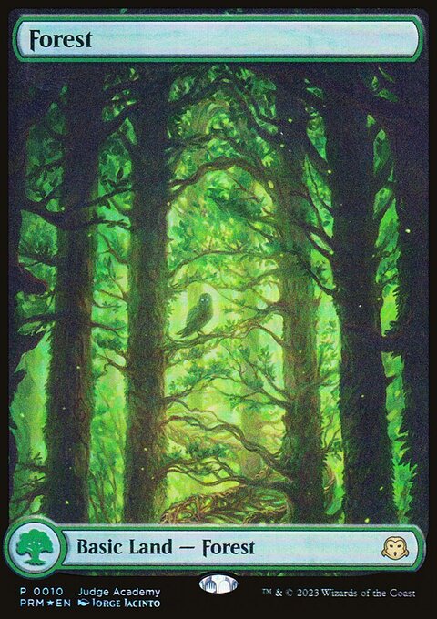 Forest, Judge Gift Cards 2023 #10, Magic: The Gathering card