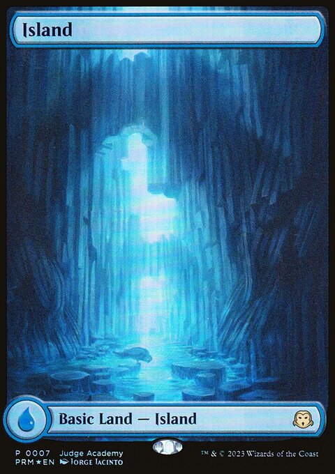 Island, Judge Gift Cards 2023 #7, Magic: The Gathering card