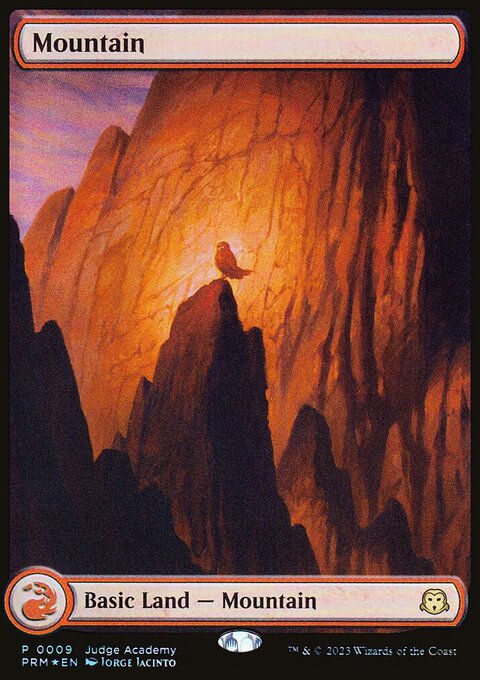 Mountain, Judge Gift Cards 2023 #9, Magic: The Gathering card