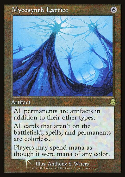 Mycosynth Lattice, Judge Gift Cards 2023 #3, Magic: The Gathering card