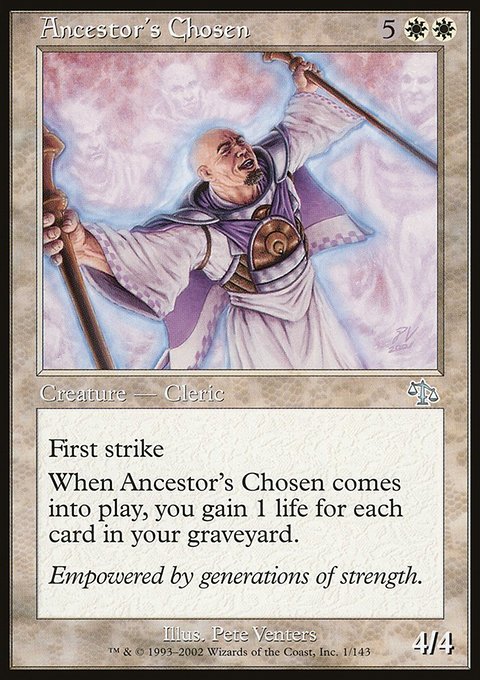 Ancestor's Chosen, Judgment #1, Magic: The Gathering card