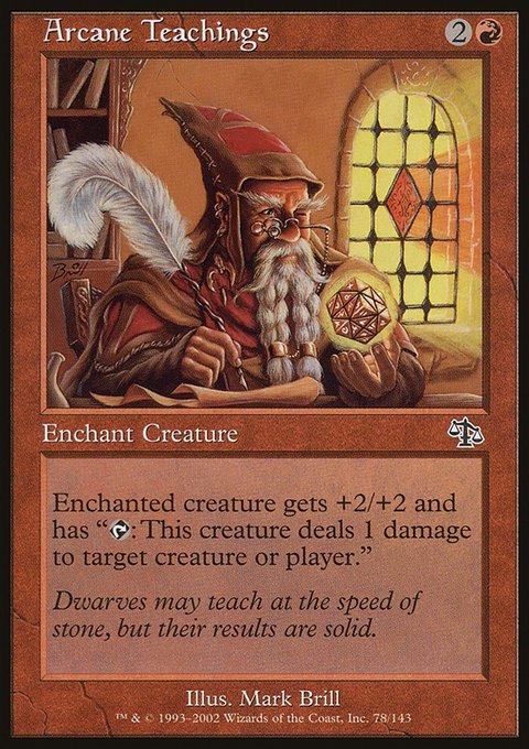 Arcane Teachings, Judgment #78, Magic: The Gathering card