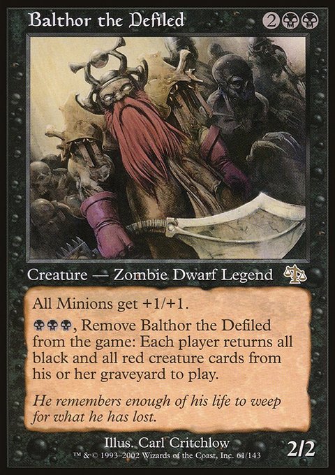 Balthor the Defiled, Judgment #61, Magic: The Gathering card