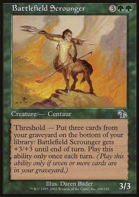 Battlefield Scrounger, Judgment #106, Magic: The Gathering card