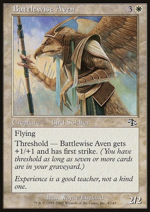 Battlewise Aven, Judgment #4, Magic: The Gathering card