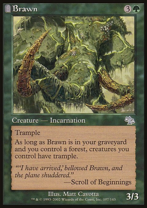 Brawn, Judgment #107, Magic: The Gathering card