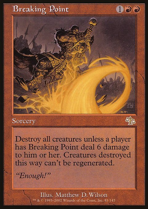 Breaking Point, Judgment #81, Magic: The Gathering card