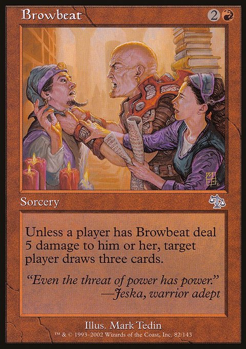 Browbeat, Judgment #82, Magic: The Gathering card