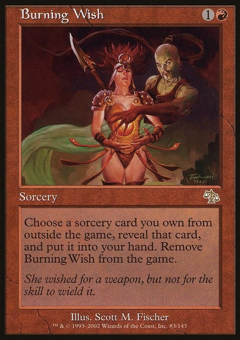 Burning Wish, Judgment #83, Magic: The Gathering card