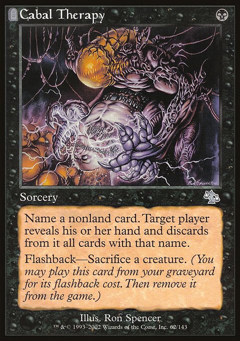 Cabal Therapy, Judgment #62, Magic: The Gathering card