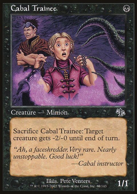 Cabal Trainee, Judgment #63, Magic: The Gathering card