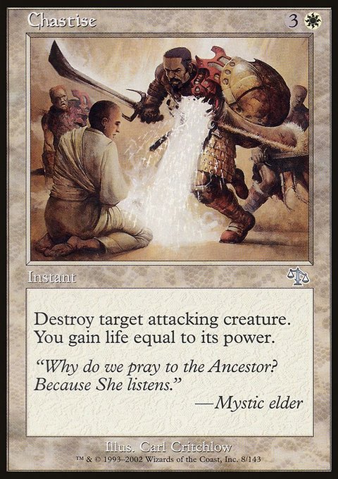 Chastise, Judgment #8, Magic: The Gathering card