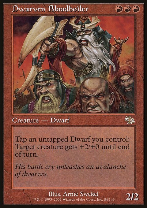 Dwarven Bloodboiler, Judgment #84, Magic: The Gathering card