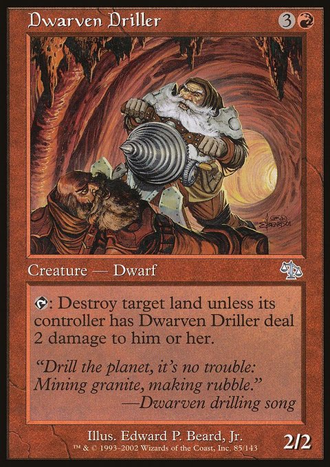 Dwarven Driller, Judgment #85, Magic: The Gathering card