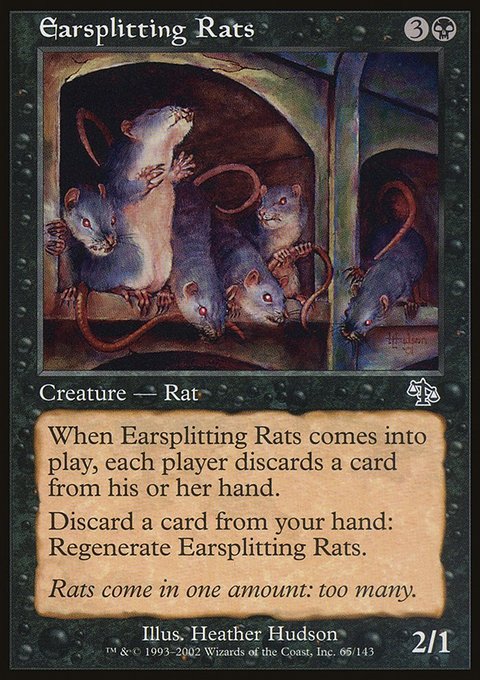 Earsplitting Rats, Judgment #65, Magic: The Gathering card