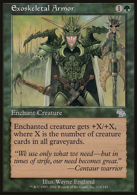 Exoskeletal Armor, Judgment #114, Magic: The Gathering card