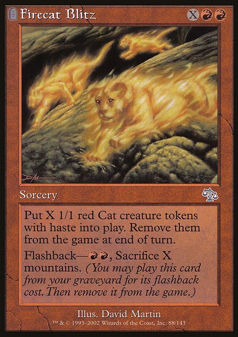 Firecat Blitz, Judgment #88, Magic: The Gathering card