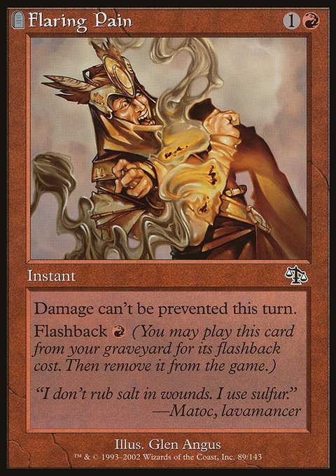 Flaring Pain, Judgment #89, Magic: The Gathering card