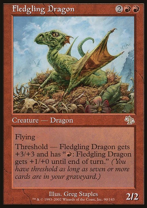 Fledgling Dragon, Judgment #90, Magic: The Gathering card