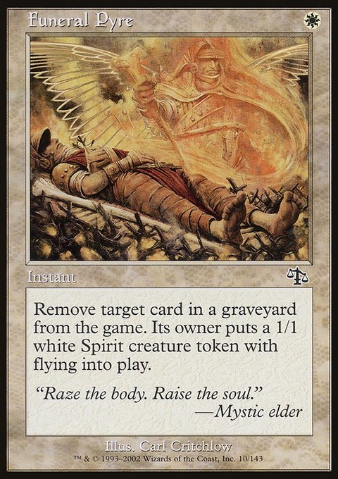 Funeral Pyre, Judgment #10, Magic: The Gathering card
