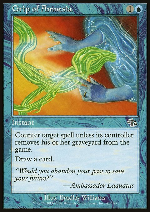 Grip of Amnesia, Judgment #41, Magic: The Gathering card