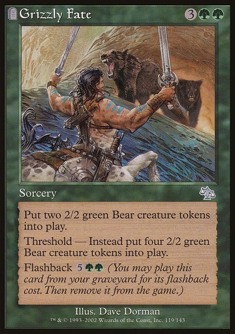 Grizzly Fate, Judgment #119, Magic: The Gathering card