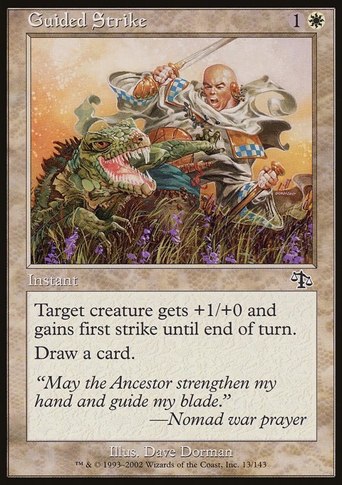 Guided Strike, Judgment #13, Magic: The Gathering card