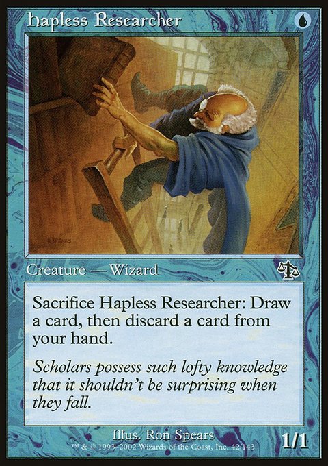 Hapless Researcher, Judgment #42, Magic: The Gathering card