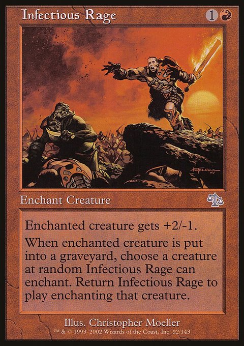Infectious Rage, Judgment #92, Magic: The Gathering card