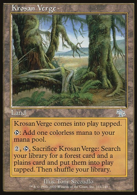 Krosan Verge, Judgment #141, Magic: The Gathering card