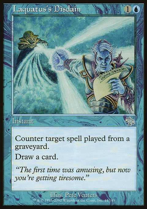 Laquatus's Disdain, Judgment #44, Magic: The Gathering card