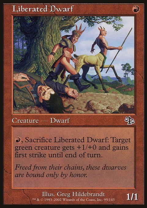 Liberated Dwarf, Judgment #95, Magic: The Gathering card