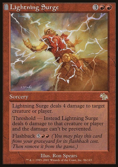 Lightning Surge, Judgment #96, Magic: The Gathering card