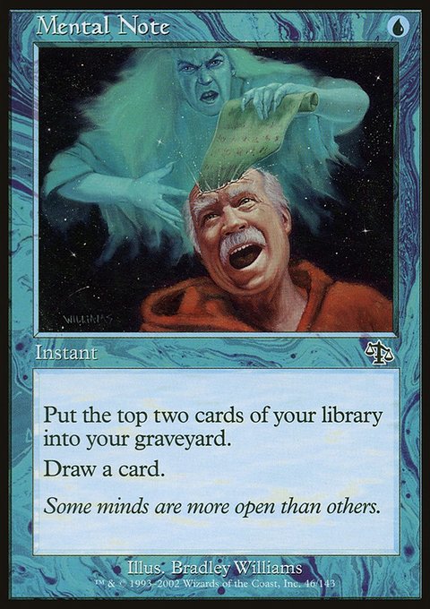 Mental Note, Judgment #46, Magic: The Gathering card