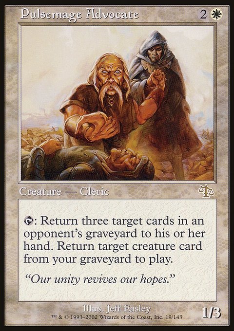 Pulsemage Advocate, Judgment #19, Magic: The Gathering card