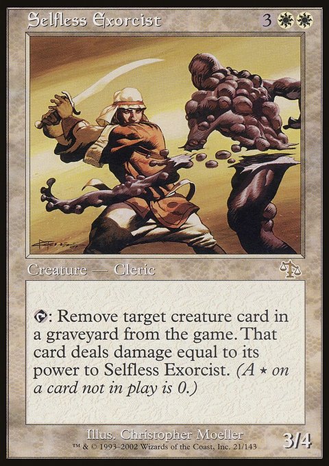 Selfless Exorcist, Judgment #21, Magic: The Gathering card