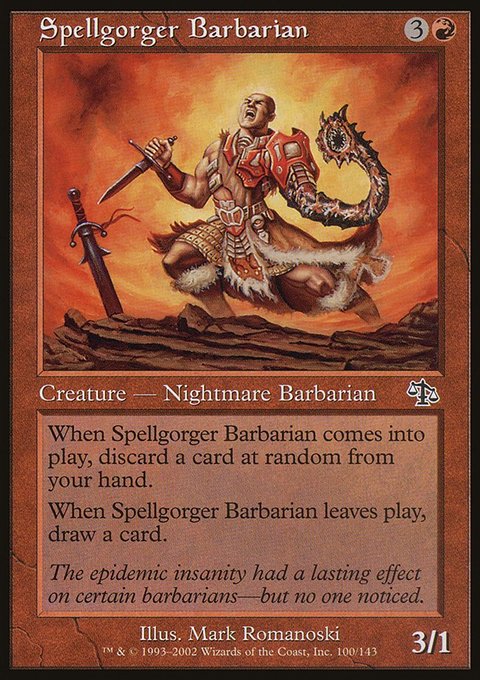 Spellgorger Barbarian, Judgment #100, Magic: The Gathering card