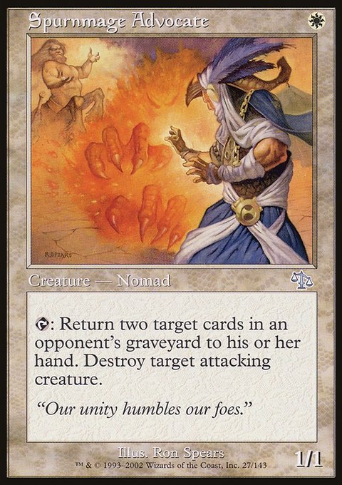 Spurnmage Advocate, Judgment #27, Magic: The Gathering card
