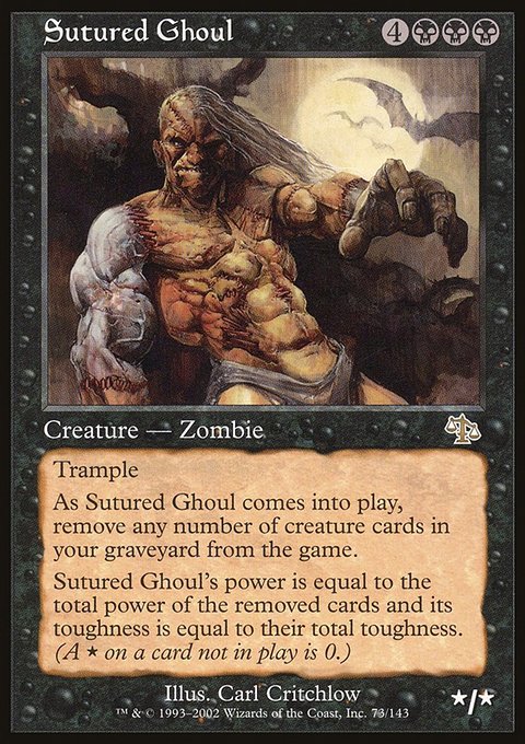 Sutured Ghoul, Judgment #73, Magic: The Gathering card