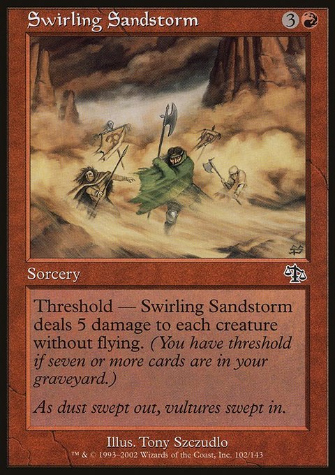 Swirling Sandstorm, Judgment #102, Magic: The Gathering card