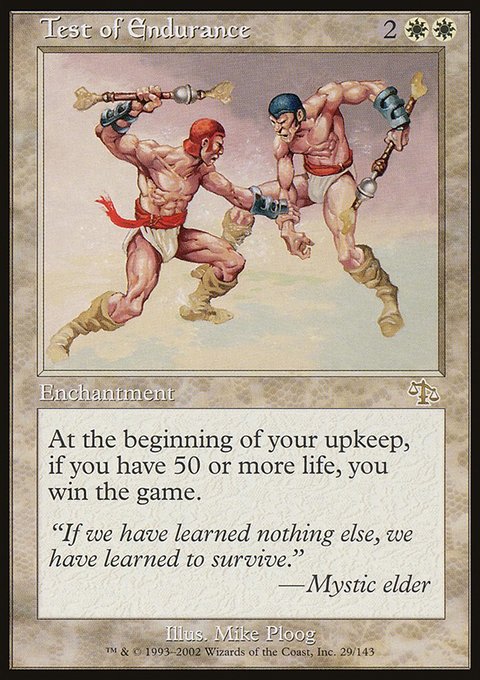 Test of Endurance, Judgment #29, Magic: The Gathering card