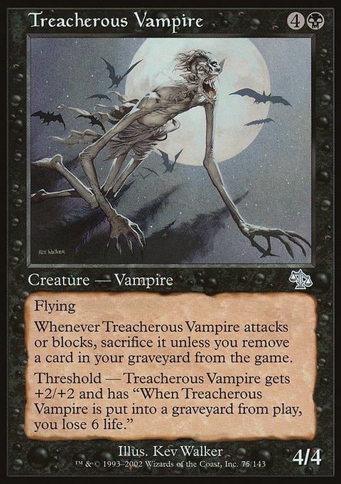 Treacherous Vampire, Judgment #75, Magic: The Gathering card