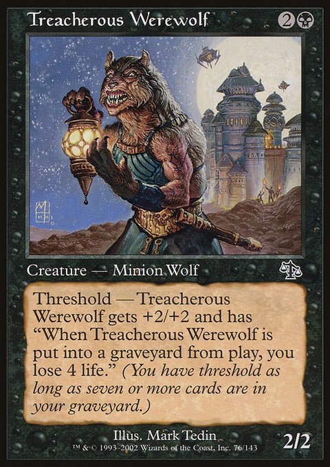 Treacherous Werewolf, Judgment #76, Magic: The Gathering card