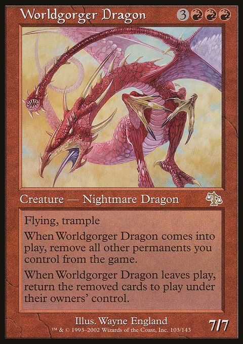 Worldgorger Dragon, Judgment #103, Magic: The Gathering card