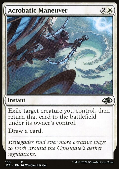 Acrobatic Maneuver, Jumpstart 2022 #138, Magic: The Gathering card