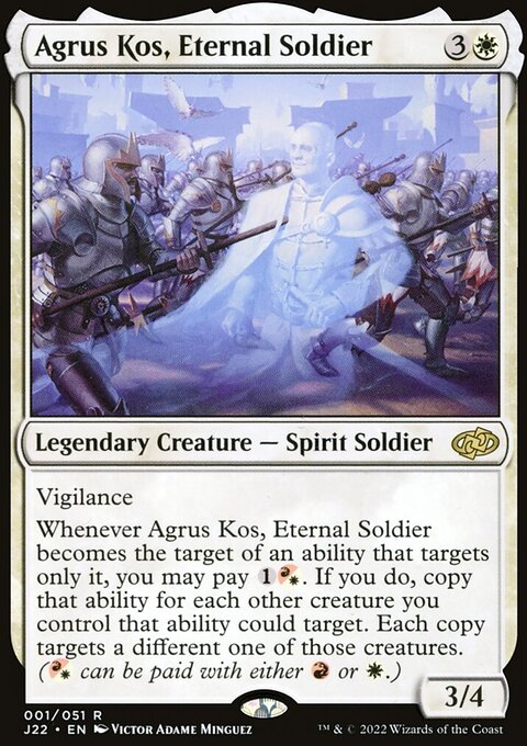 Agrus Kos, Eternal Soldier, Jumpstart 2022 #1, Magic: The Gathering card