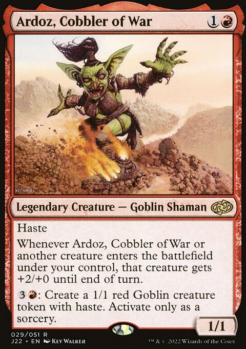 Ardoz, Cobbler of War, Jumpstart 2022 #29, Magic: The Gathering card